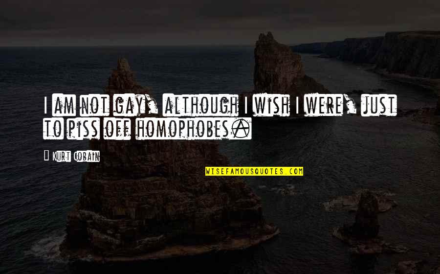 Couverts Villeroy Quotes By Kurt Cobain: I am not gay, although I wish I