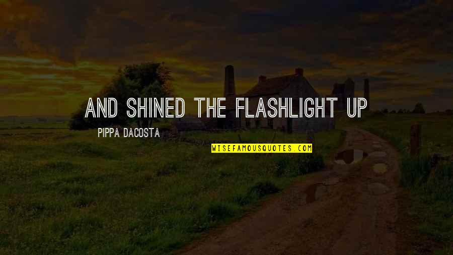 Covenant Love Quotes By Pippa DaCosta: and shined the flashlight up