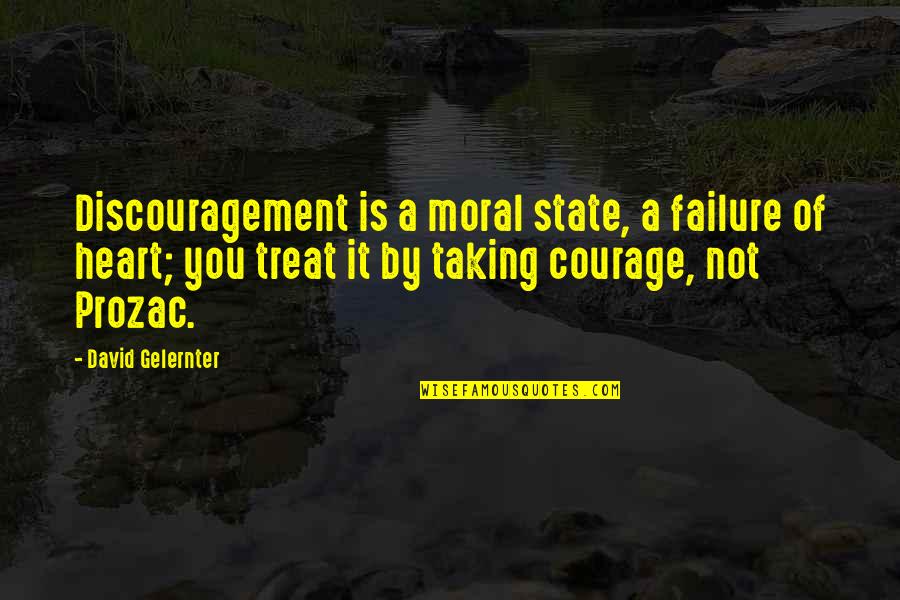 Covid High School Graduation Quotes By David Gelernter: Discouragement is a moral state, a failure of