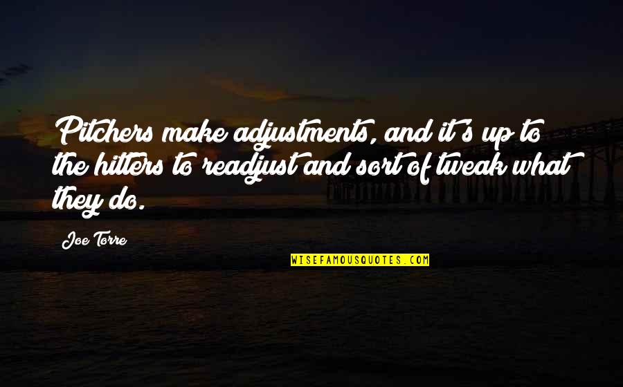 Covid Rule Breaker Quotes By Joe Torre: Pitchers make adjustments, and it's up to the Covid Rule Breaker Quotes By Joe Torre: Pitchers make adjustments, and it's up to the