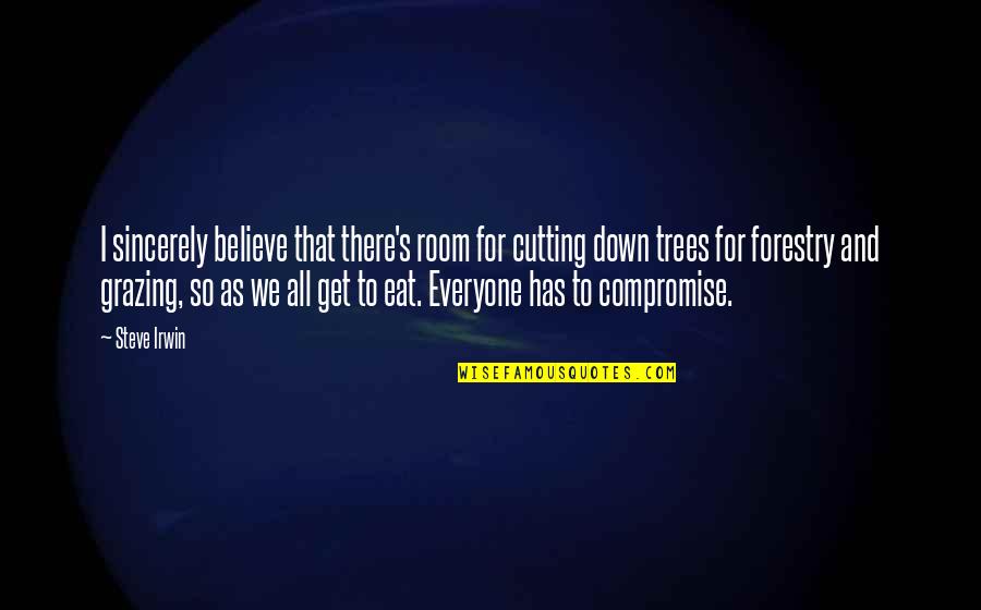 Cow Grazing Quotes By Steve Irwin: I sincerely believe that there's room for cutting