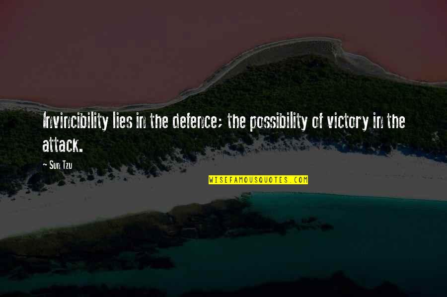 Cowabunga Water Quotes By Sun Tzu: Invincibility lies in the defence; the possibility of