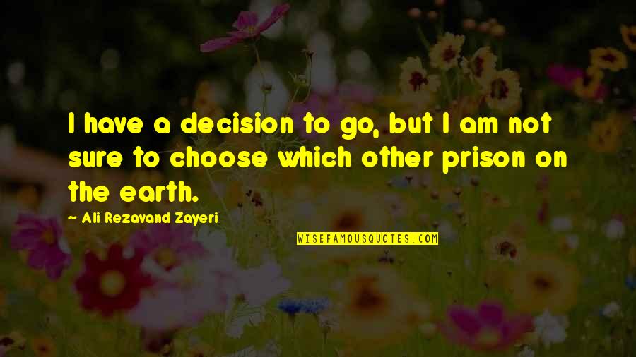 Cowardices Quotes By Ali Rezavand Zayeri: I have a decision to go, but I