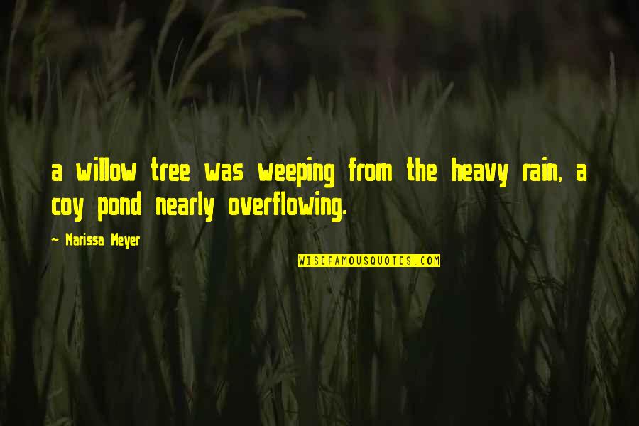 Coy Quotes By Marissa Meyer: a willow tree was weeping from the heavy