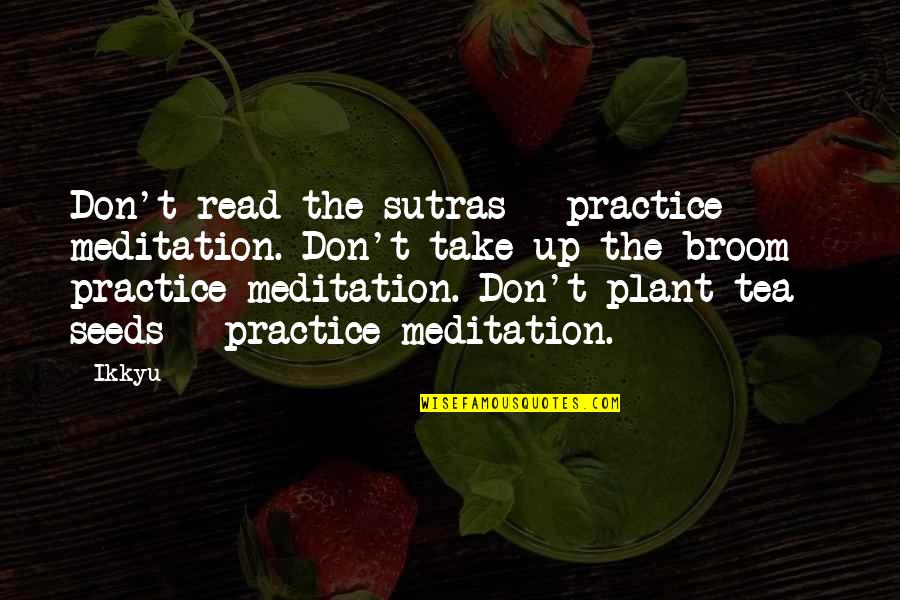 Cracka Series Quotes By Ikkyu: Don't read the sutras - practice meditation. Don't Cracka Series Quotes By Ikkyu: Don't read the sutras - practice meditation. Don't