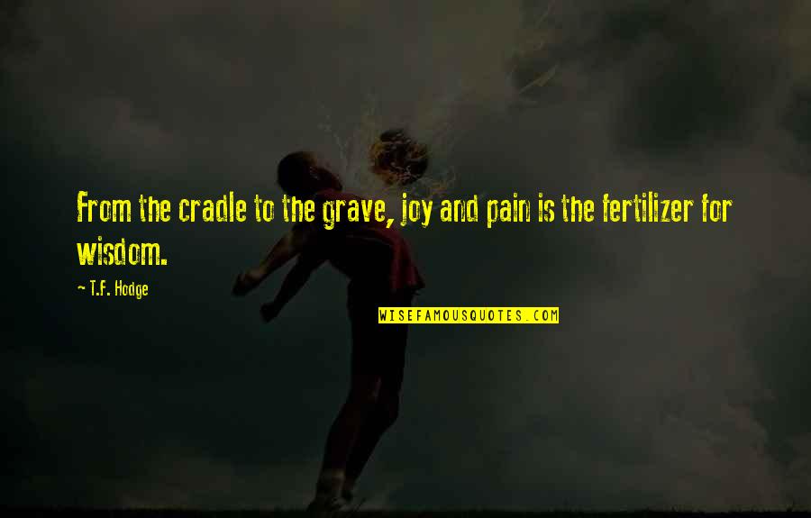 Cradle Quotes By T.F. Hodge: From the cradle to the grave, joy and