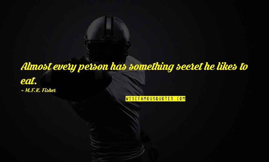 Craniologist Pediatric Quotes By M.F.K. Fisher: Almost every person has something secret he likes Craniologist Pediatric Quotes By M.F.K. Fisher: Almost every person has something secret he likes