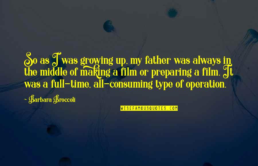 Crannog Ales Quotes By Barbara Broccoli: So as I was growing up, my father Crannog Ales Quotes By Barbara Broccoli: So as I was growing up, my father
