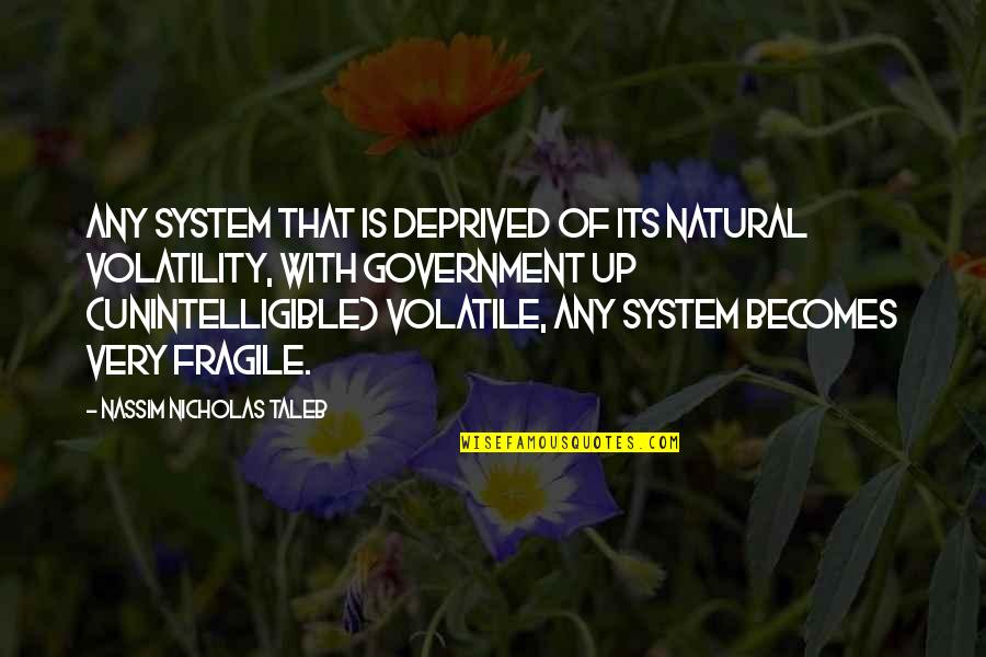 Crash Bandicoot Funny Quotes By Nassim Nicholas Taleb: Any system that is deprived of its natural