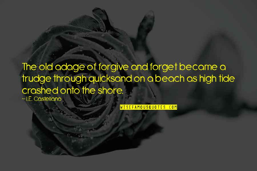 Crashed Quotes By I.E. Castellano: The old adage of forgive and forget became