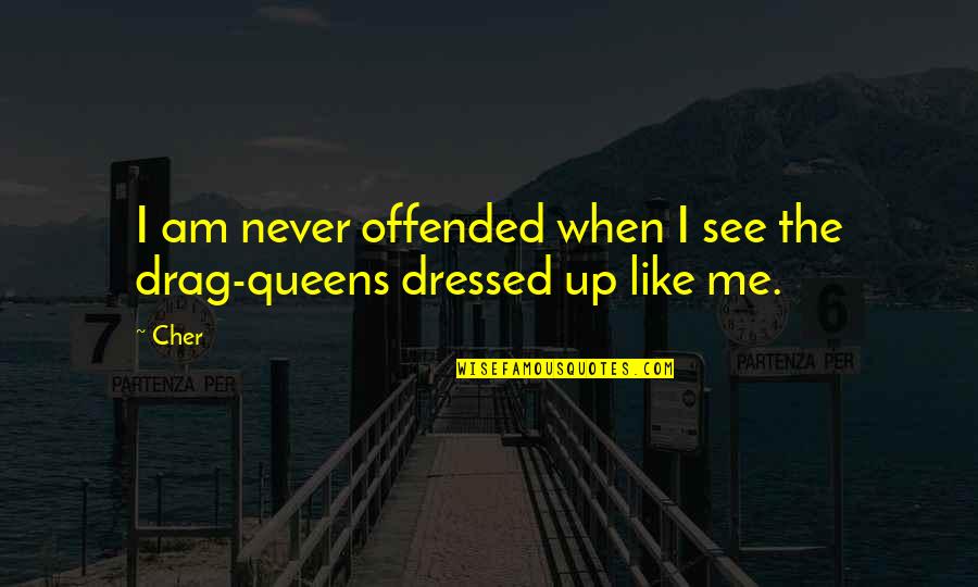Crazy Bm Quotes By Cher: I am never offended when I see the