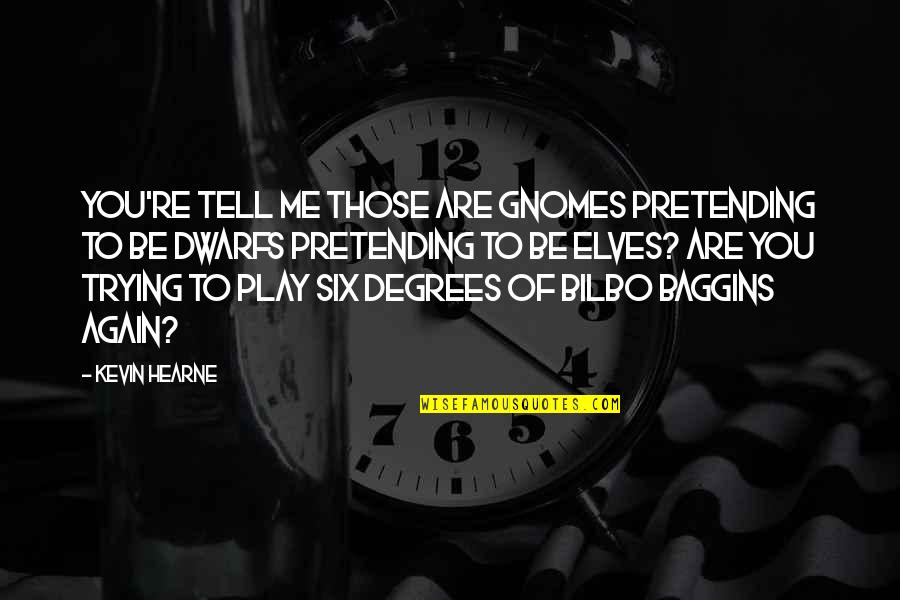 Crazy Elder Sister Quotes By Kevin Hearne: You're tell me those are gnomes pretending to