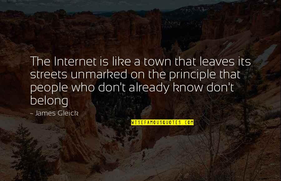 Crazy Loco Love Quotes By James Gleick: The Internet is like a town that leaves