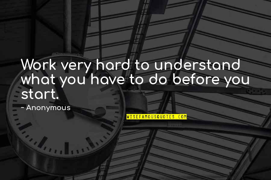 Crazy Woman Picture Quotes By Anonymous: Work very hard to understand what you have