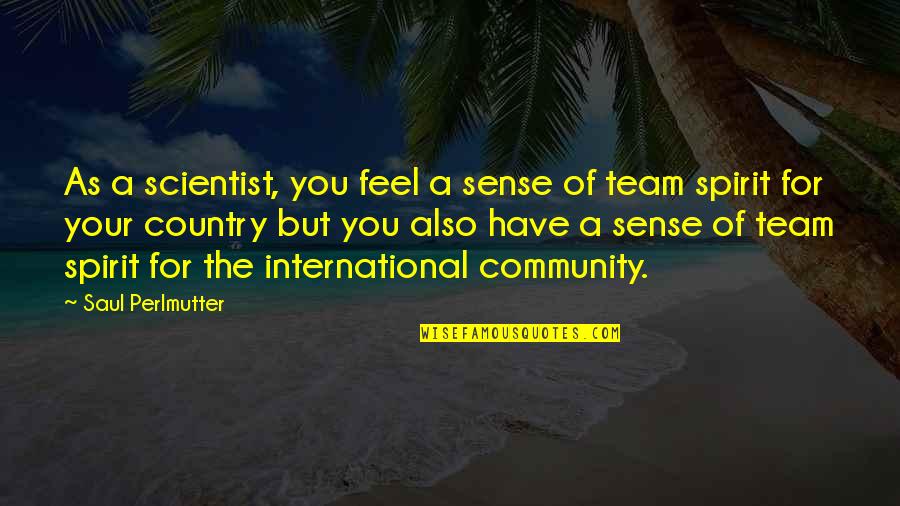 Creaking Quotes By Saul Perlmutter: As a scientist, you feel a sense of