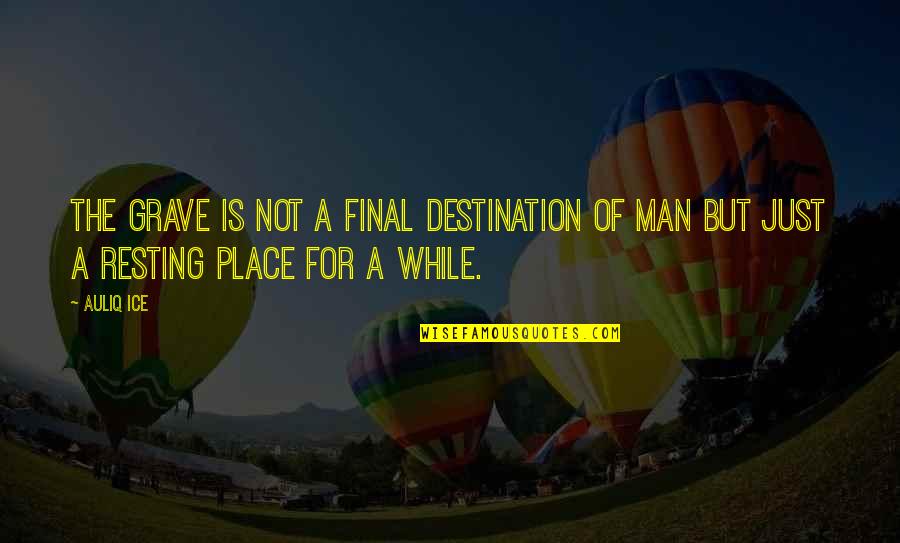 Creaserinus Quotes By Auliq Ice: The grave is not a final destination of