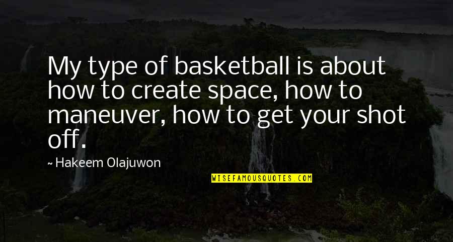 Create Your Space Quotes By Hakeem Olajuwon: My type of basketball is about how to