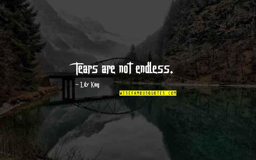 Creative Child Quotes By Lily King: Tears are not endless.