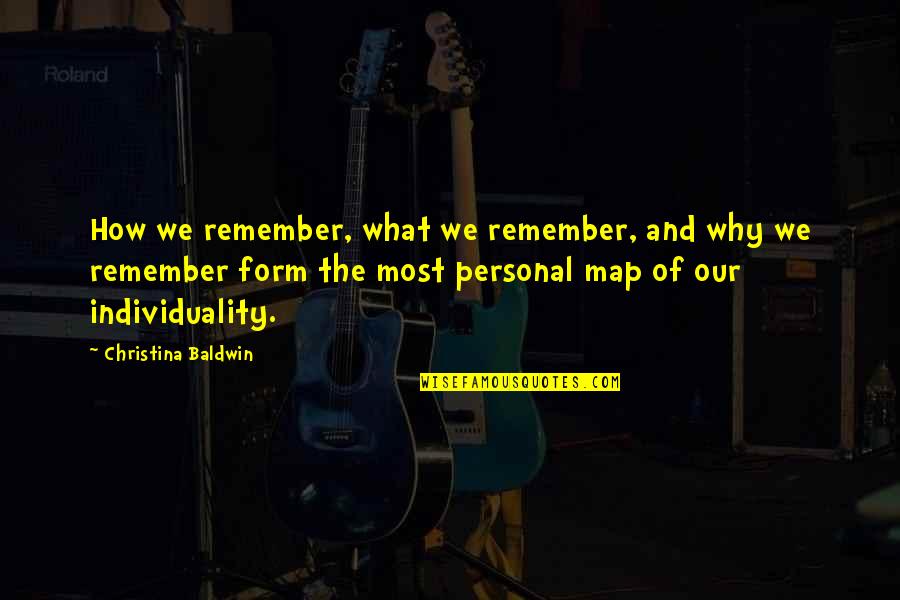 Creative Wall Clock Quotes By Christina Baldwin: How we remember, what we remember, and why