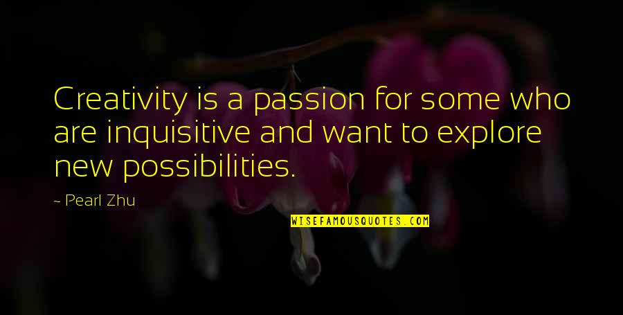 Creativity And Passion Quotes By Pearl Zhu: Creativity is a passion for some who are