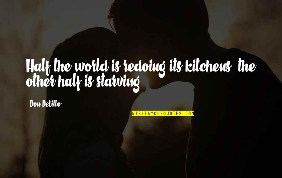 Creator In Educatie Quotes By Don DeLillo: Half the world is redoing its kitchens, the