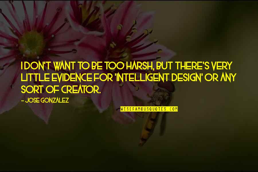 Creator Quotes By Jose Gonzalez: I don't want to be too harsh, but