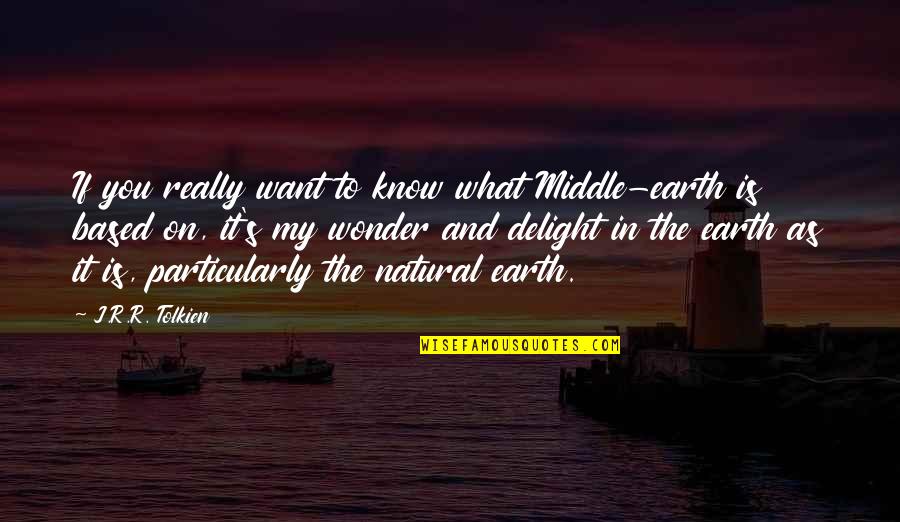 Creatress Quotes By J.R.R. Tolkien: If you really want to know what Middle-earth