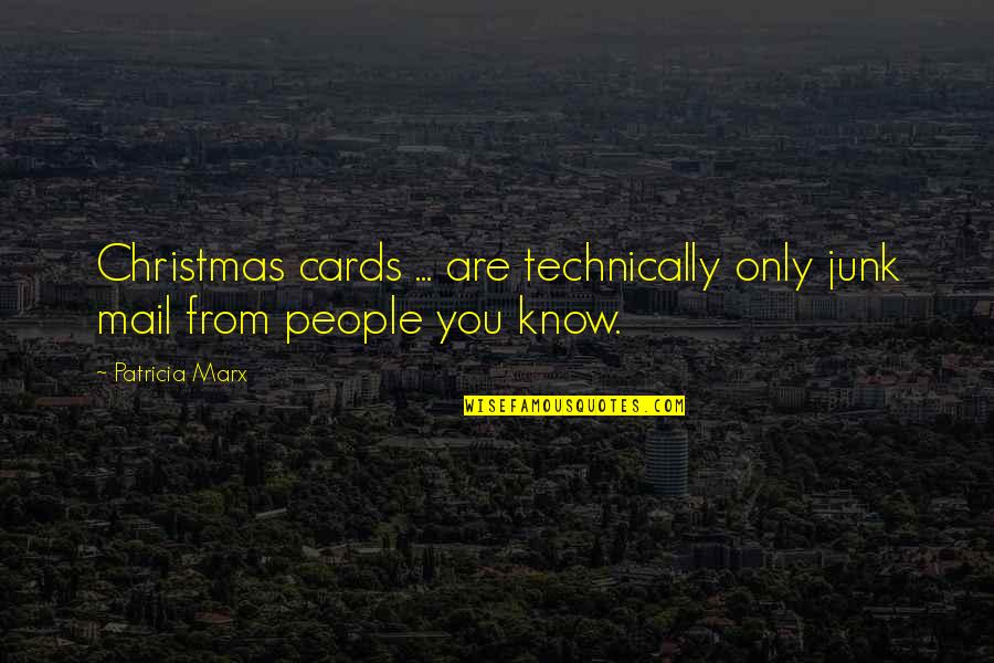 Credit Default Swaps Quotes By Patricia Marx: Christmas cards ... are technically only junk mail