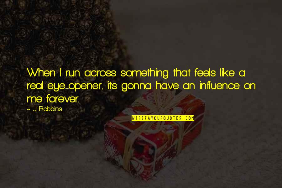 Crepaldi 2013 Quotes By J. Robbins: When I run across something that feels like