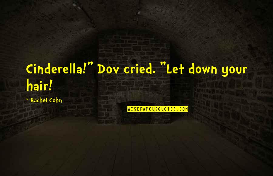 Cried Quotes By Rachel Cohn: Cinderella!" Dov cried. "Let down your hair!