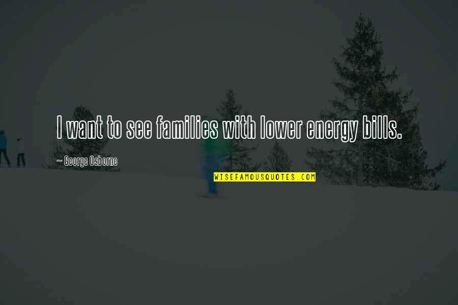 Crilly Quotes By George Osborne: I want to see families with lower energy Crilly Quotes By George Osborne: I want to see families with lower energy