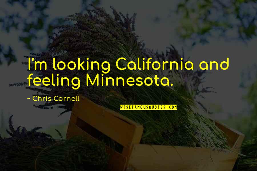 Cringe Movie Quotes By Chris Cornell: I'm looking California and feeling Minnesota.