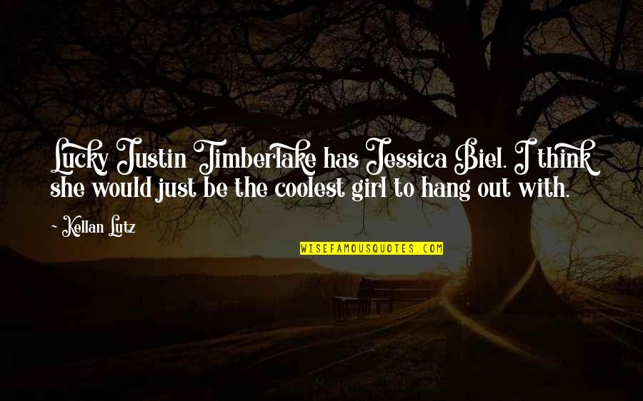 Cringer 990 Quotes By Kellan Lutz: Lucky Justin Timberlake has Jessica Biel. I think Cringer 990 Quotes By Kellan Lutz: Lucky Justin Timberlake has Jessica Biel. I think