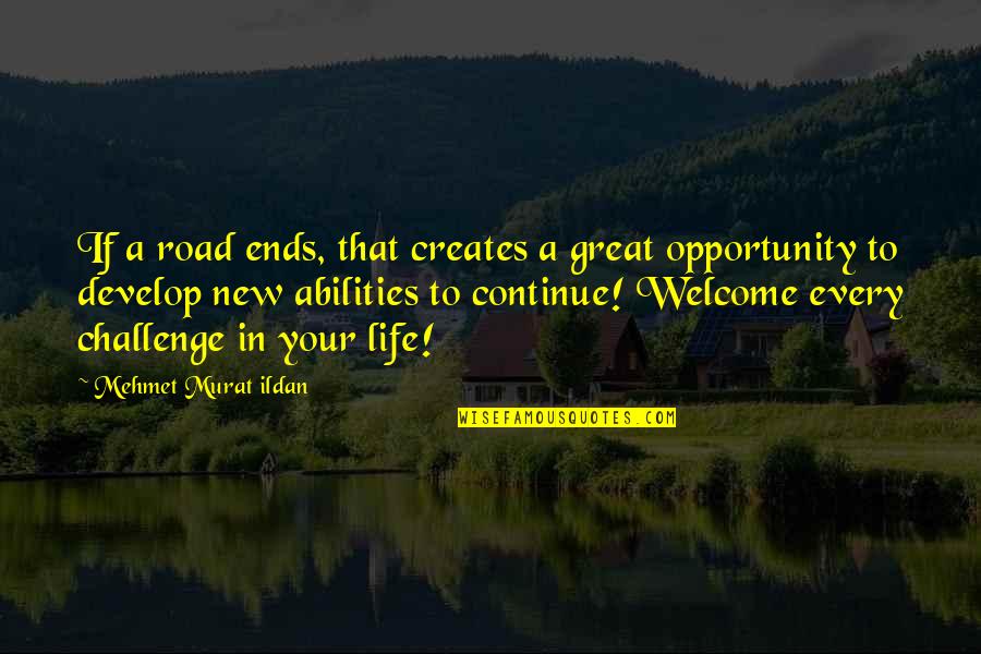 Cringingly Quotes By Mehmet Murat Ildan: If a road ends, that creates a great