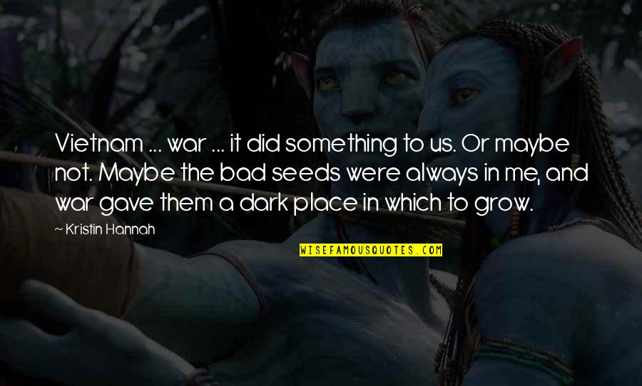 Criollos Quotes By Kristin Hannah: Vietnam ... war ... it did something to