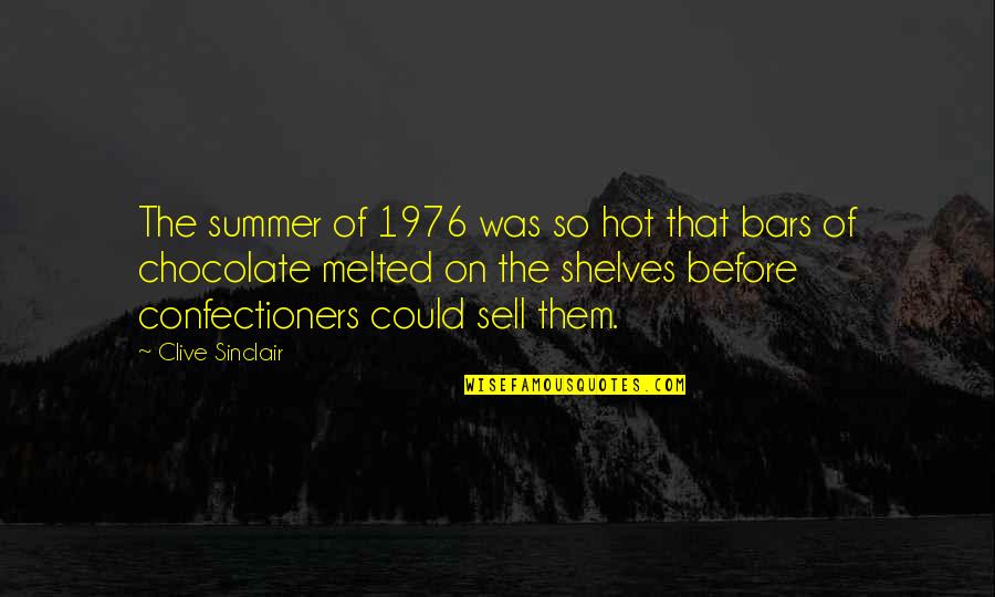 Crisafi Jr Quotes By Clive Sinclair: The summer of 1976 was so hot that