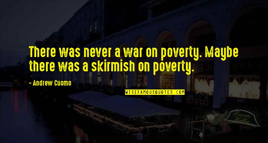 Cristescu Ponderas Quotes By Andrew Cuomo: There was never a war on poverty. Maybe