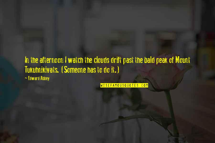 Cristiano Lucarelli Quotes By Edward Abbey: In the afternoon I watch the clouds drift Cristiano Lucarelli Quotes By Edward Abbey: In the afternoon I watch the clouds drift