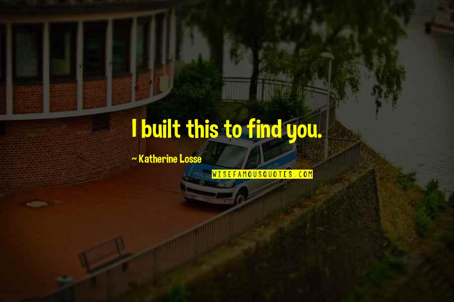 Cristiano Ronaldo Motivation Quotes By Katherine Losse: I built this to find you.