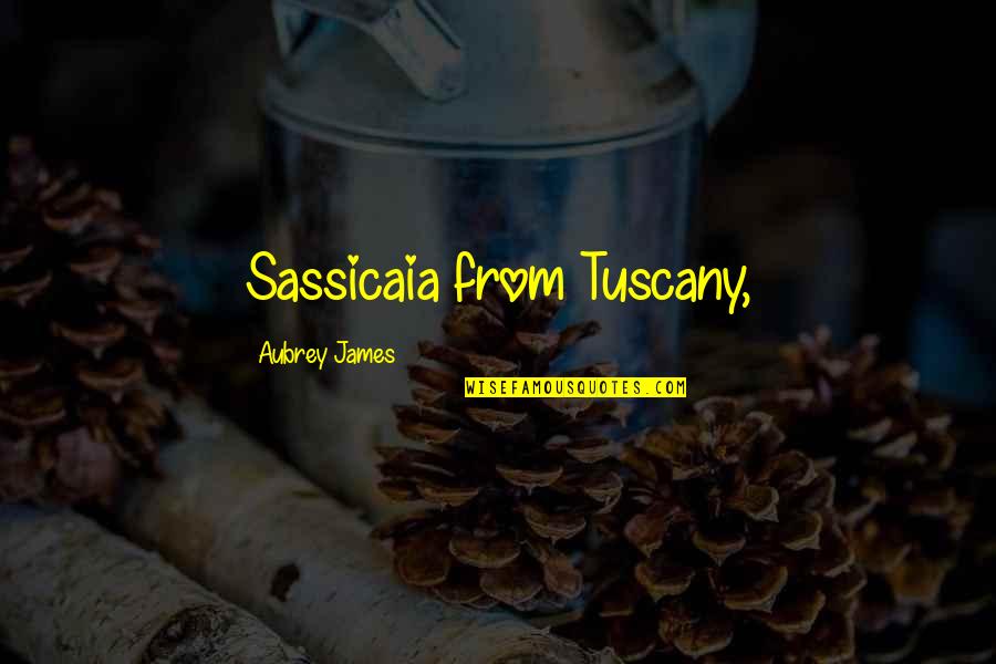 Cromarty Quotes By Aubrey James: Sassicaia from Tuscany,