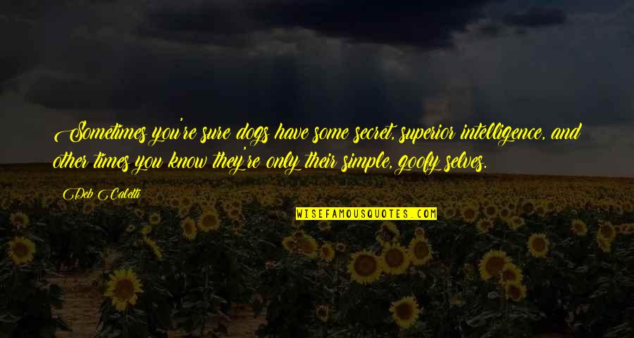 Crooks Disability Quotes By Deb Caletti: Sometimes you're sure dogs have some secret, superior