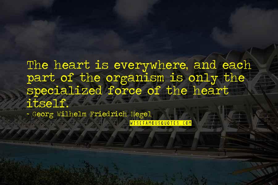Cross Joint Quotes By Georg Wilhelm Friedrich Hegel: The heart is everywhere, and each part of