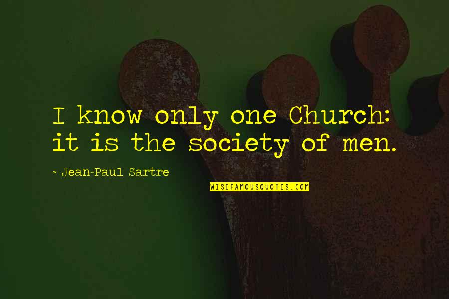 Crossword Pithy Quotes By Jean-Paul Sartre: I know only one Church: it is the