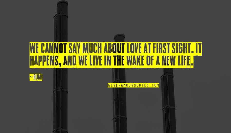 Crotchety Old Quotes By Rumi: We cannot say much about love at first Crotchety Old Quotes By Rumi: We cannot say much about love at first