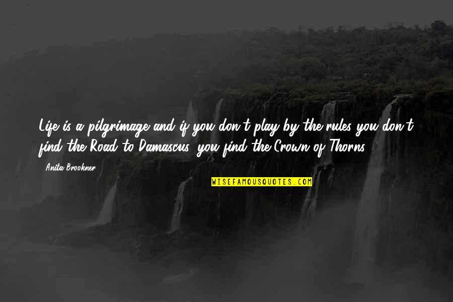 Crown Of Thorns Quotes By Anita Brookner: Life is a pilgrimage and if you don't