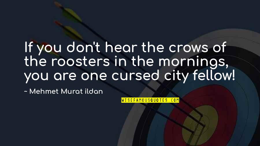 Crows Quotes By Mehmet Murat Ildan: If you don't hear the crows of the
