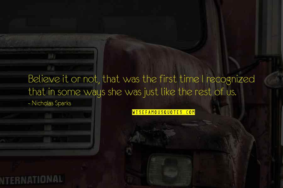 Croydon Quotes By Nicholas Sparks: Believe it or not, that was the first Croydon Quotes By Nicholas Sparks: Believe it or not, that was the first