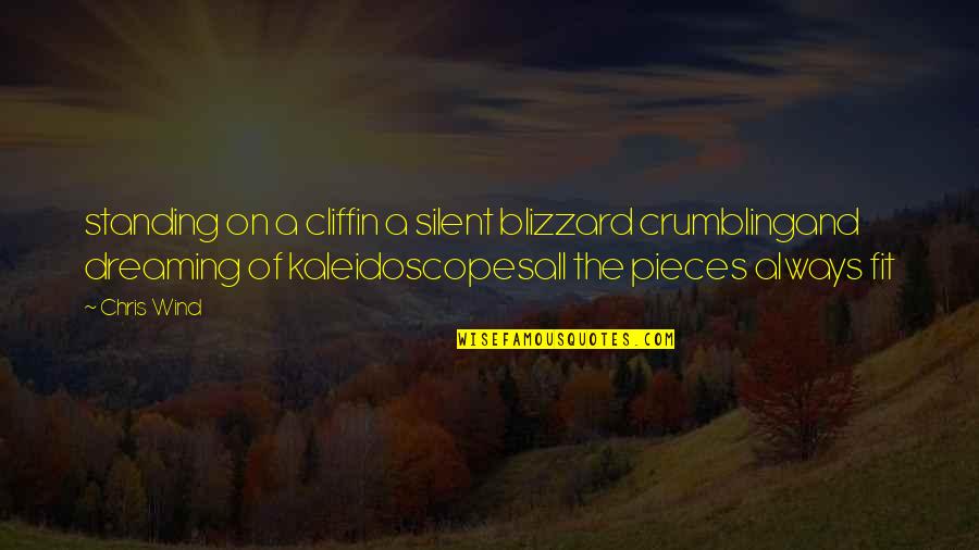 Crumbling Quotes By Chris Wind: standing on a cliffin a silent blizzard crumblingand Crumbling Quotes By Chris Wind: standing on a cliffin a silent blizzard crumblingand