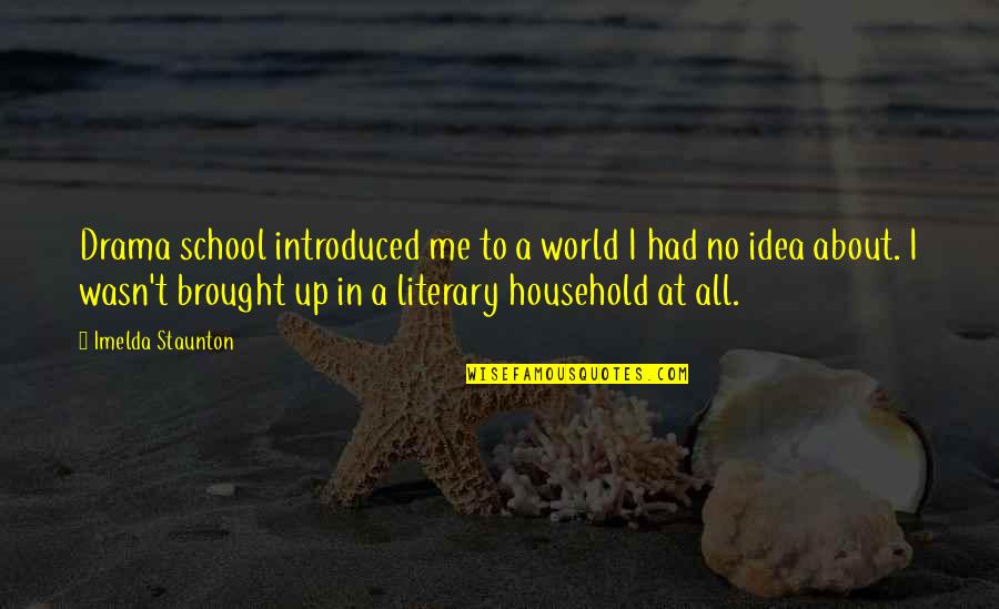 Crushing Your Competition Quotes By Imelda Staunton: Drama school introduced me to a world I Crushing Your Competition Quotes By Imelda Staunton: Drama school introduced me to a world I