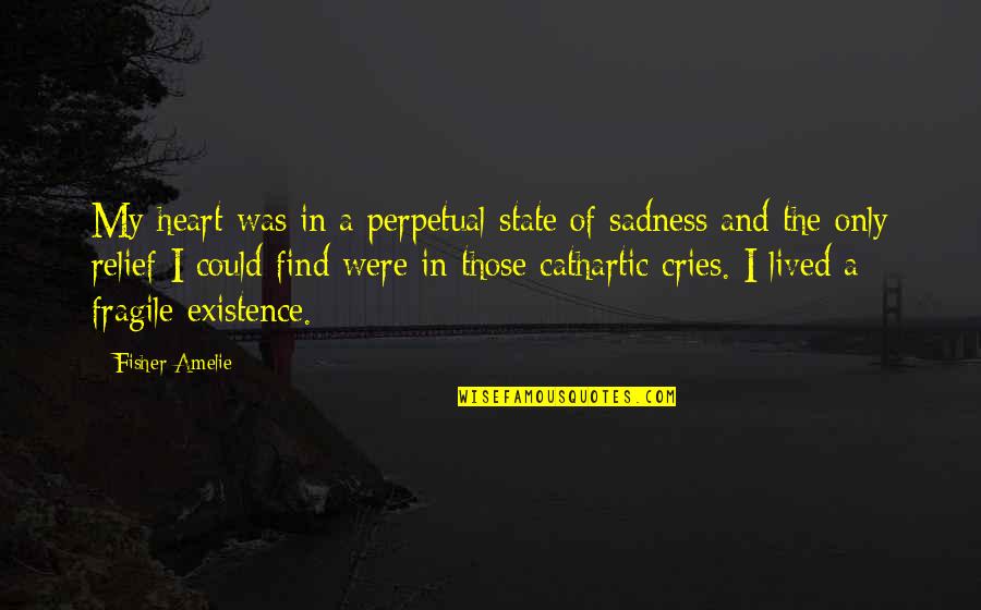 Crying From Heart Quotes By Fisher Amelie: My heart was in a perpetual state of